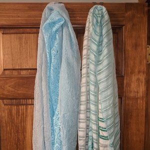 Teal Scarves